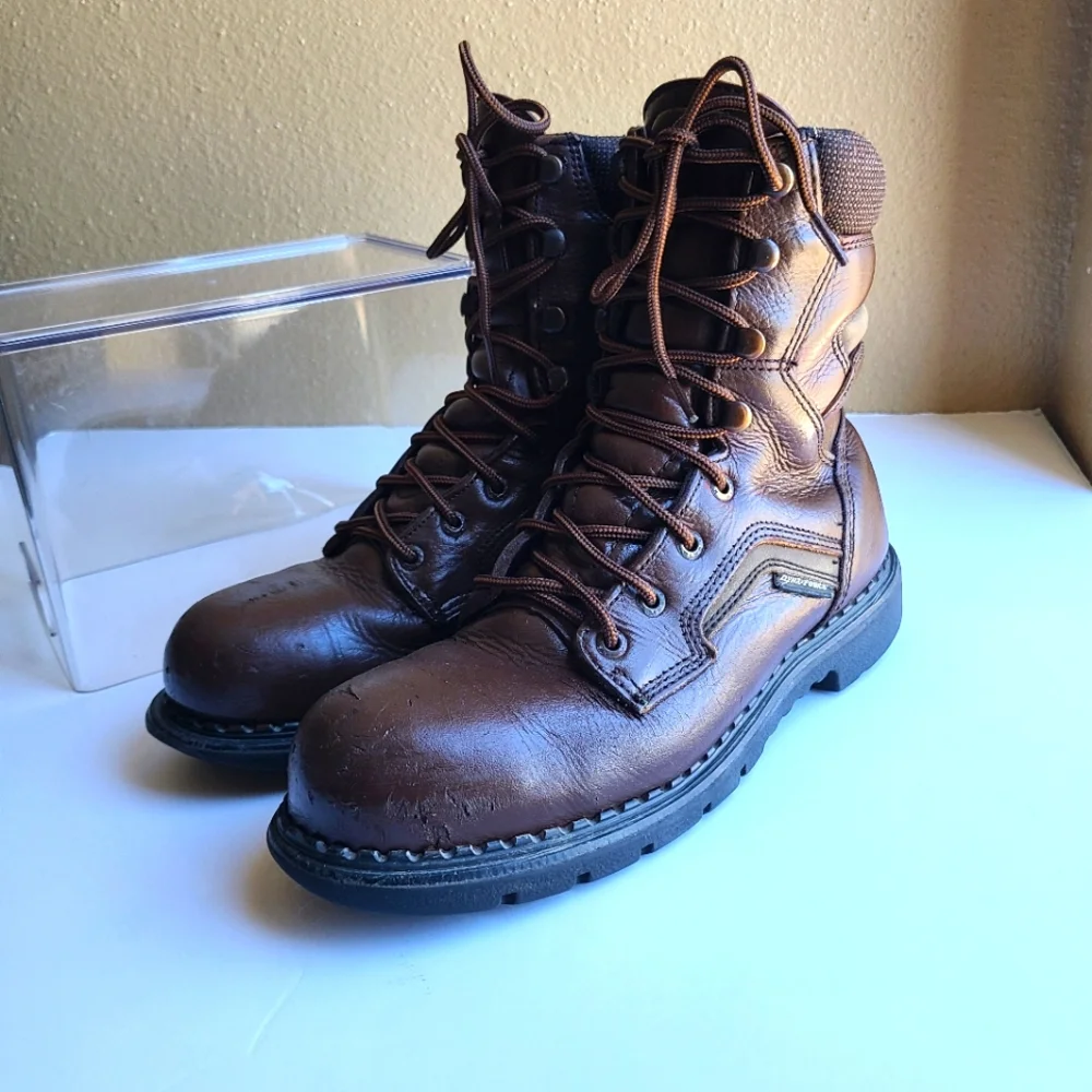 RED WING BOOTS Dyna Force -STEEL TOE INSULATED WORK BOOTS Men size 8.5 - Picture 8 of 12